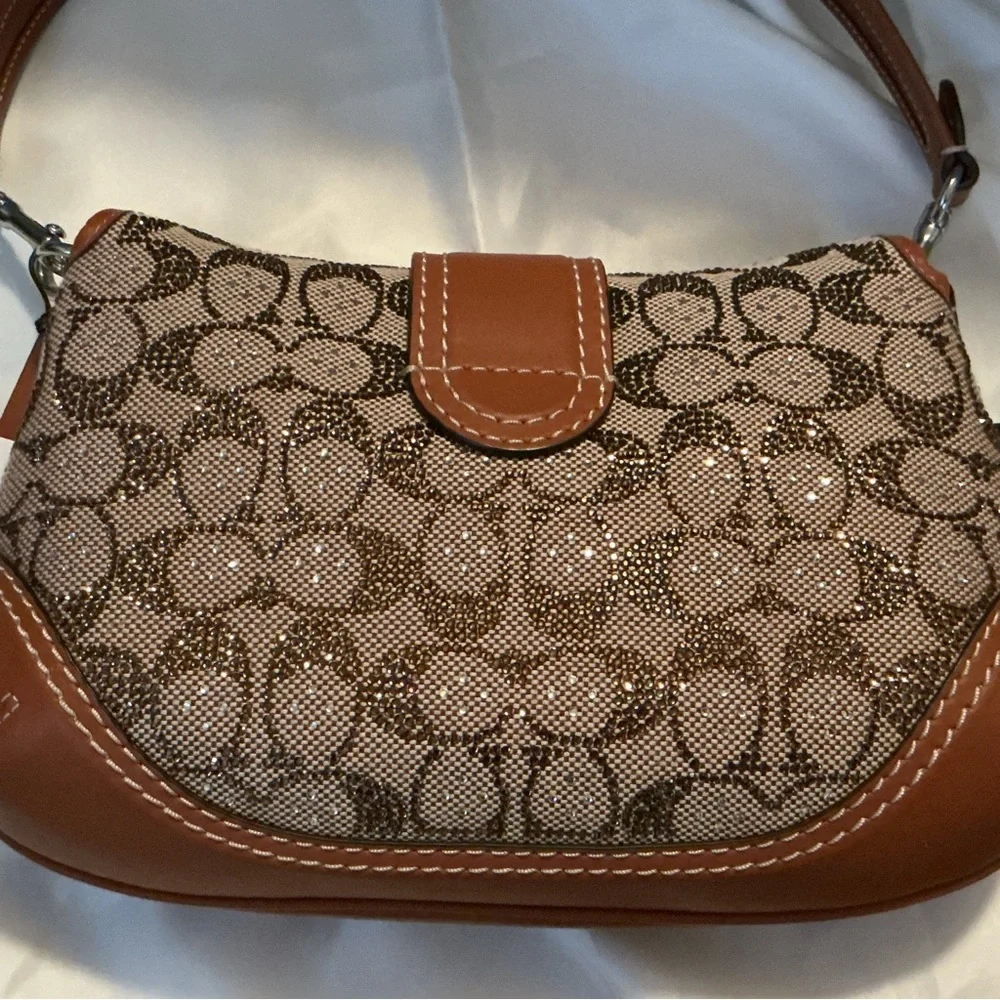 PRELOVED COACH CRYSTAL SOHO FLAP JAQUARD PLEASE READ AND LOOK AT ALL PHOTOS - Picture 11 of 16